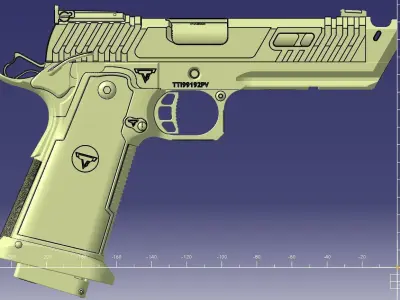 John Wick gun 3D model