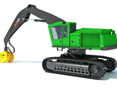 Forestry Harvester 3D model