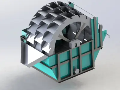 sand washing machine 3D model