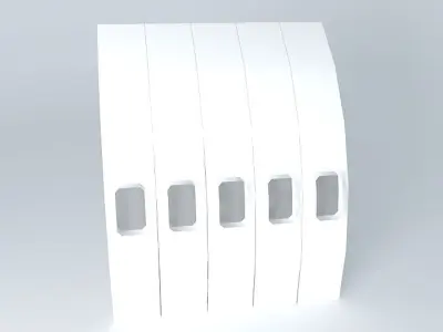 panel airplane seat with stripe Free 3D model