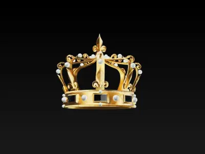 Couronne Louis XIII 3D model