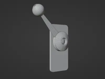 Alarm Lever Low-poly 3D model