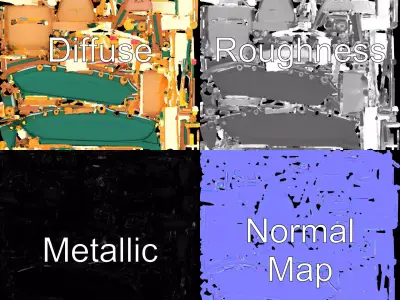 Elegant Green Sailboat model pack Low-poly 3D model