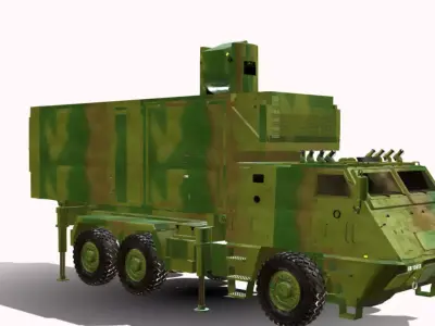 astros ll 6x6 avibras antidrone Low-poly 3D model