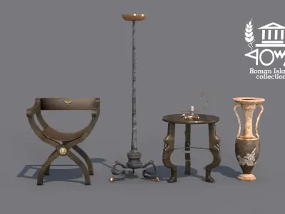 Roman Island Furniture 3D model