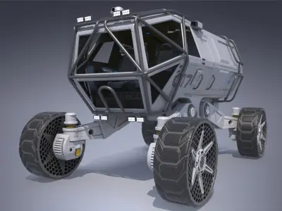Sci-fi Scout Vehicle Rover 3D model