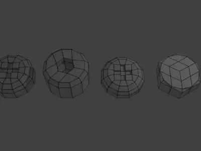 Screw Head Kitbash Low-poly 3D model