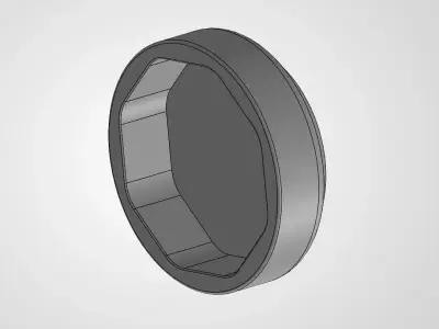 Oil Filter Removal Tool 76mm HF153 3D model