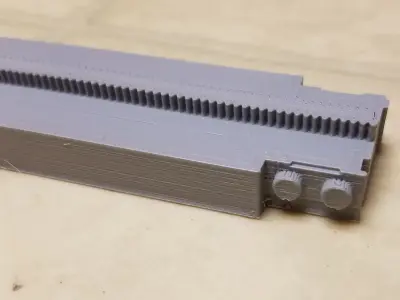 3D Printable Toy Monorail Straight Track 3D print model