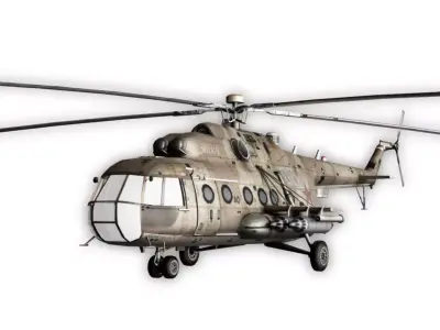 3D Helicopter Game Assets for Animation and Game Development Low-poly 3D model