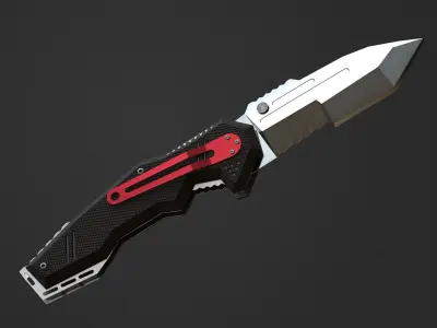 pocket knife  Low-poly 3D model