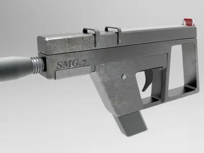 smg 7 hand gun  Free 3D model