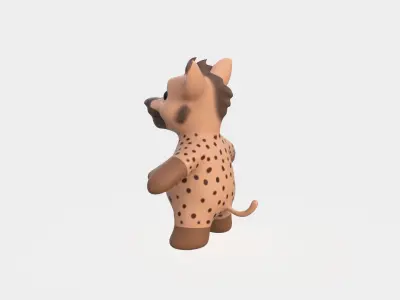 Little animal baby - Hyena cute - Character017 Low-poly 3D model