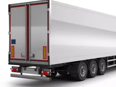 Generic Truck With Trailer 3D model purchase