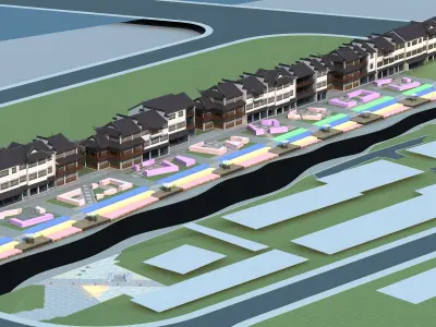 Chinese Style Architecture 3D model 24