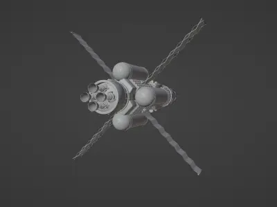 Artemis collection - realistic 3D model of a spaceship 3D model