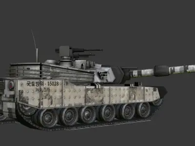 military tank Low-poly 3D model from CGTrader