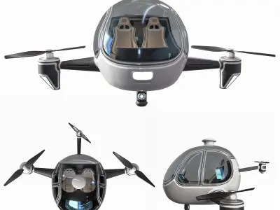 Taxi Drone 3D model