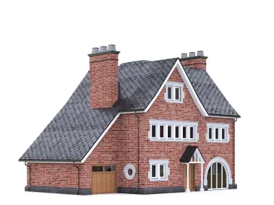 English Brick House 11 Low-poly 3D model