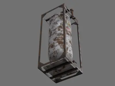 Oil Storage 1G Low-poly 3D model