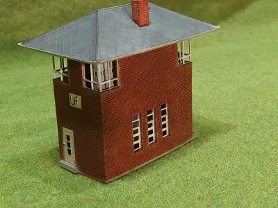 German signal box Usingen 1-120 resin 3D print model