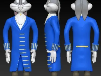 Officer Bugs Bunny Free 3D print model