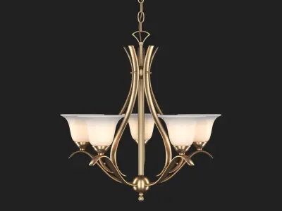 Kichler - Dover - 5 Light Chandelier Low-poly 3D model