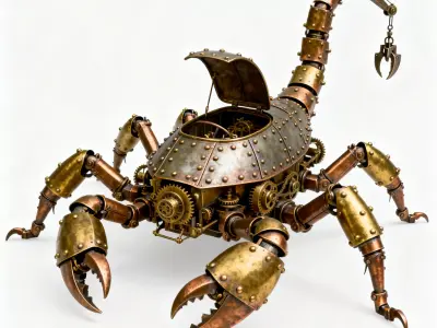 Sting Specialist Mechanical Scorpion 3D Model Low-poly 3D model