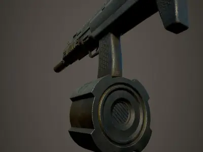MP7 sub machine gun 3D model