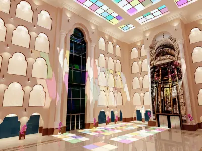 Hotel Lobby 3D model purchase