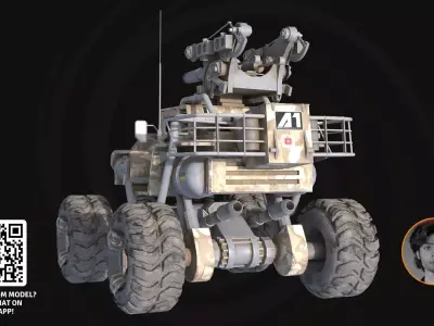 3D Model Professional ATV Combat Buggy - Tactical Monster Scout 3D model