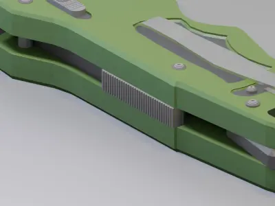 Low Poly Combat Knife Free low-poly 3D model purchase