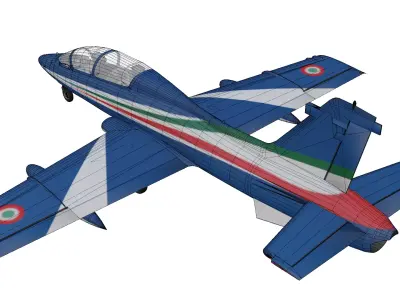 Aermacchi MB-339 Low-poly 3D model