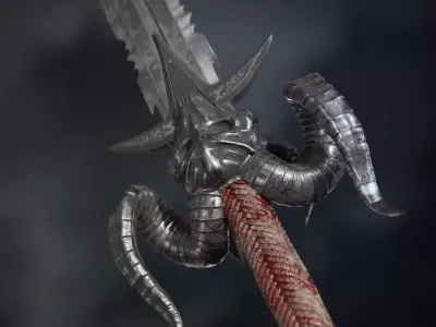 Sword of the dead Low-poly 3D model