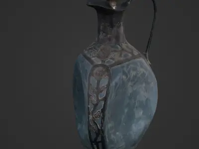 Antique Glass Jar  3D Scan 3D model