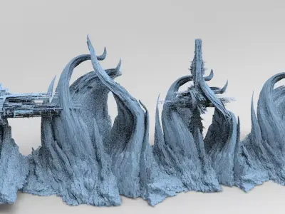 Spiral Mountain Kit bash 2  3D model