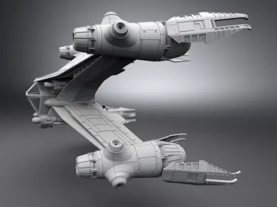 Babylon 5 Starfury Scale model   3D print model