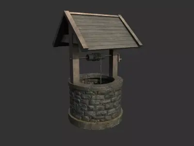 Old Well Free low-poly 3D model