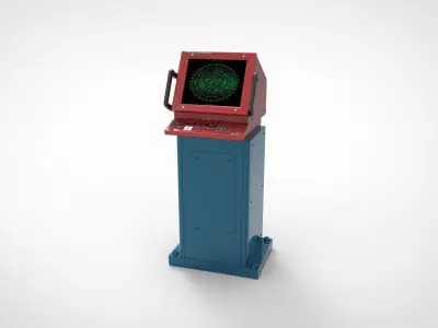 radar ship module and boat navigation 3D model