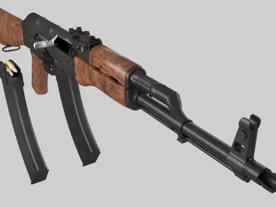PBR AK47 MODEL rifle Low-poly 3D model