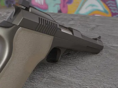 Gun Inspired in Automag-58  3D model