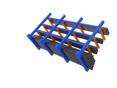 Cantilever Racking System 3D model purchase