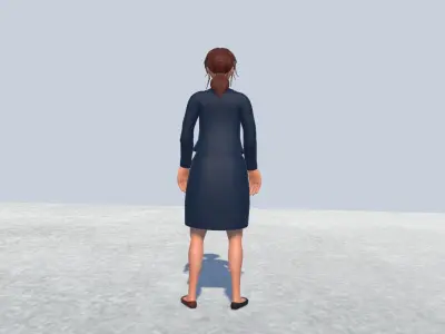 air hosts Rigged  3D model