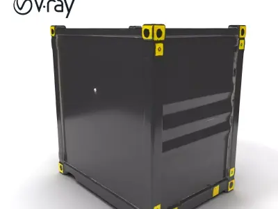 Shipping Container D Model Pack with PBR Textures Low-poly 3D model