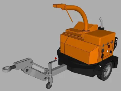 Broyeur TimberWolf TW350 - TimberWolf TW350 crusher 3D model