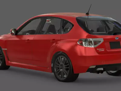 2011 Subaru Impreza WRX STI Hatchback 3D Model  Rally Bred  3D model