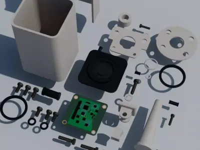 security camera 3D model purchase