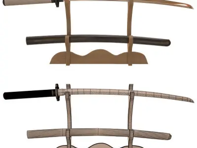 Samuray Sword 3D model