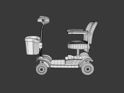 Mobility Scooter - Variant B 3D model