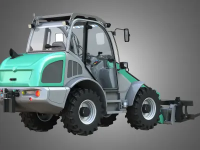 Loader KL80-8T  with Pallet Fork - Front Loader  3D model